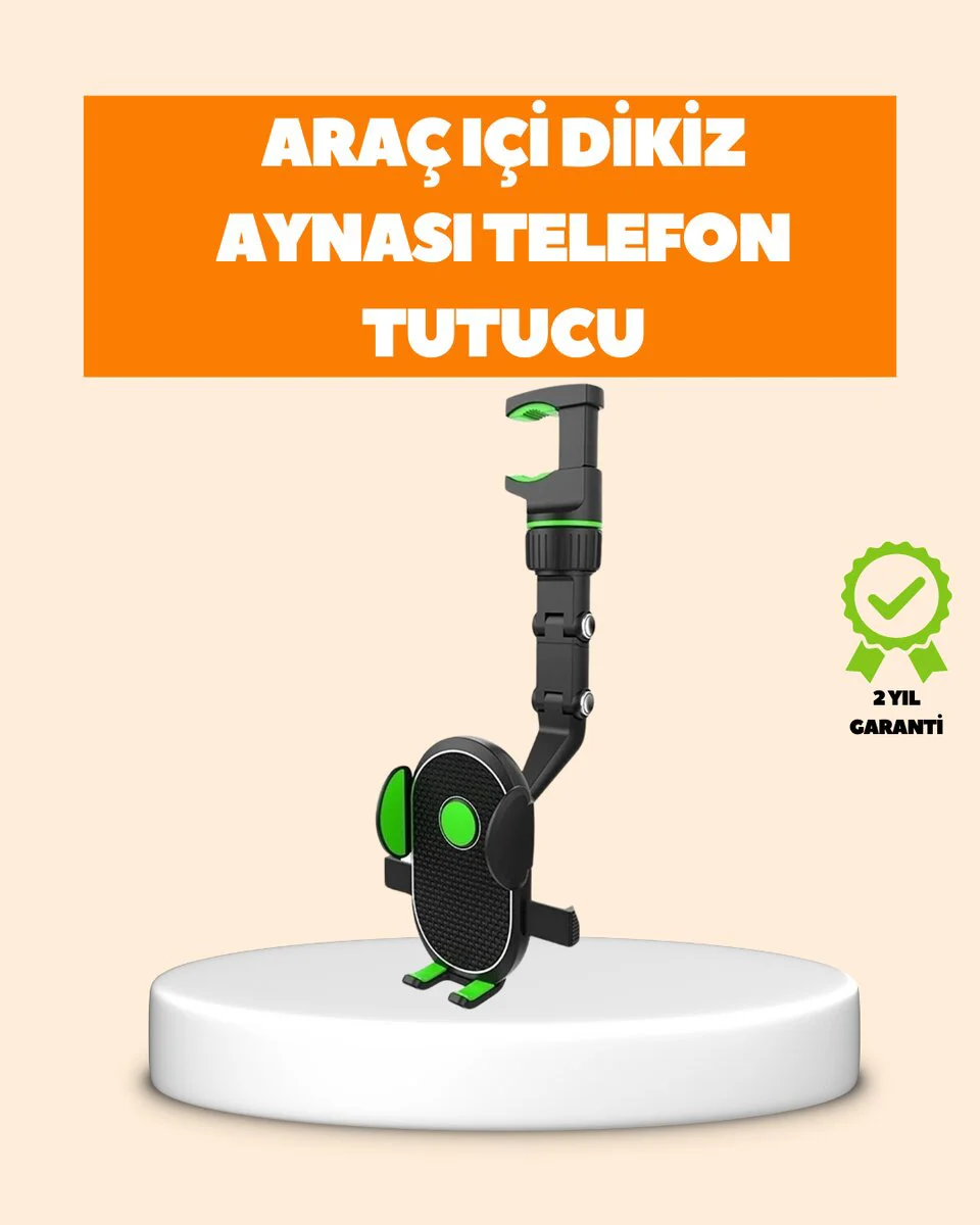 Katlanabilir Araç İçi Dikiz Aynası Telefon Tutucu - Günlük Sürücü İçin Çok Fonksiyonlu Çözüm