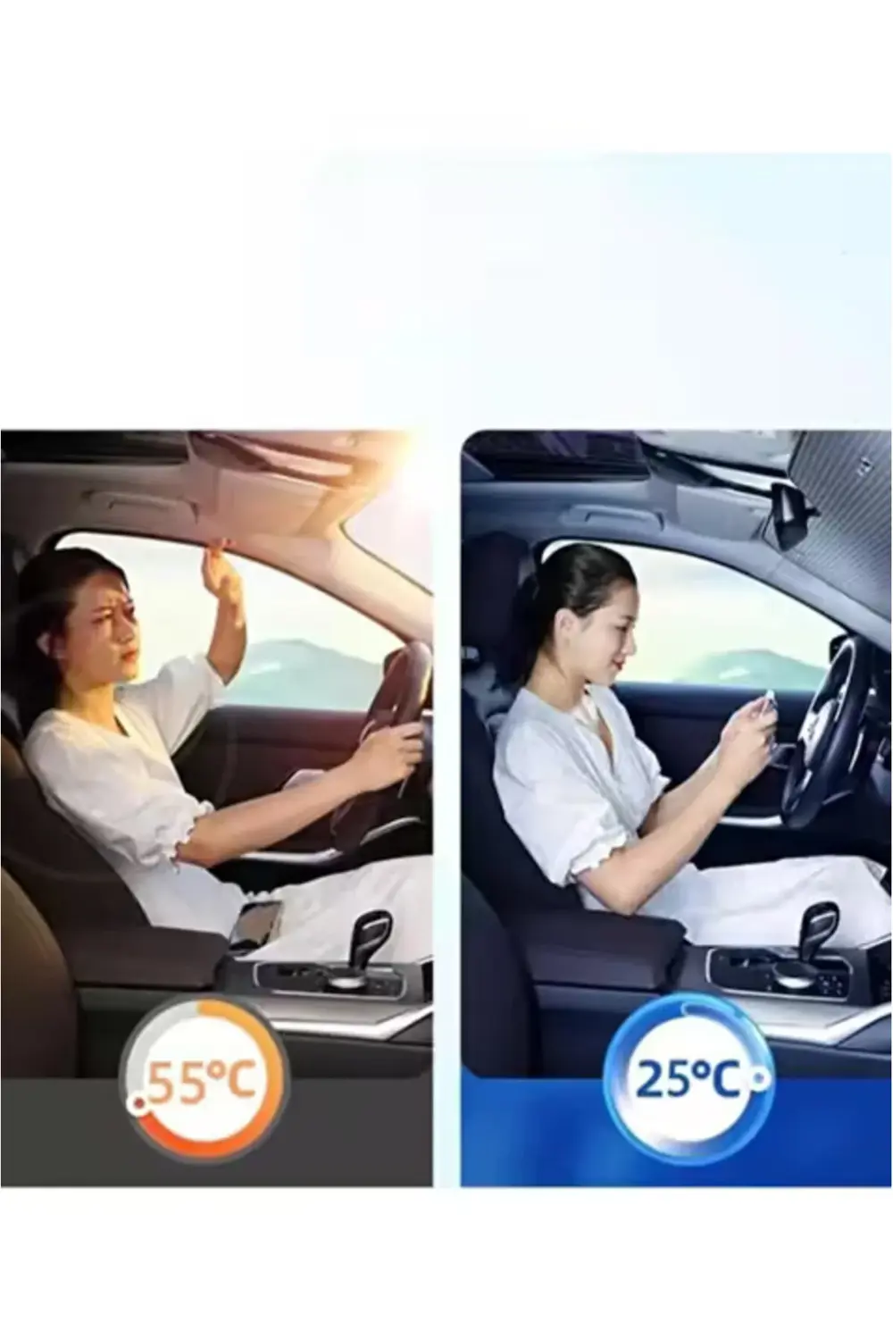 Katlanabilir Araç Ön Cam Güneşlik Isı ve Işık Önleyici Honda Civi