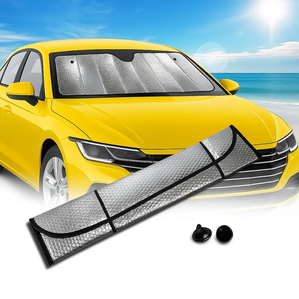 Katlanabilir Araç Ön Cam Güneşlik Isı Önleyici - Fiat Egea, Honda Civic, Ford Focus, Dacia Duster