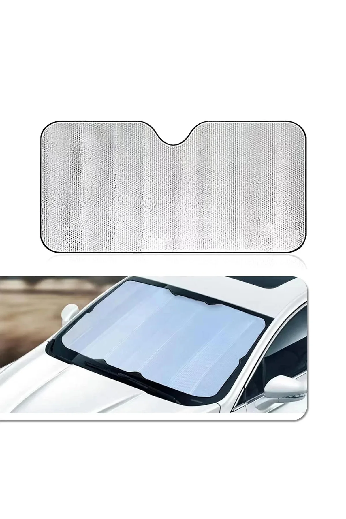 Katlanabilir Araç Ön Cam Güneşlik Isı ve Işık Önleyici Honda Civic Peugeot 3008 Volkswagen Passat Ni