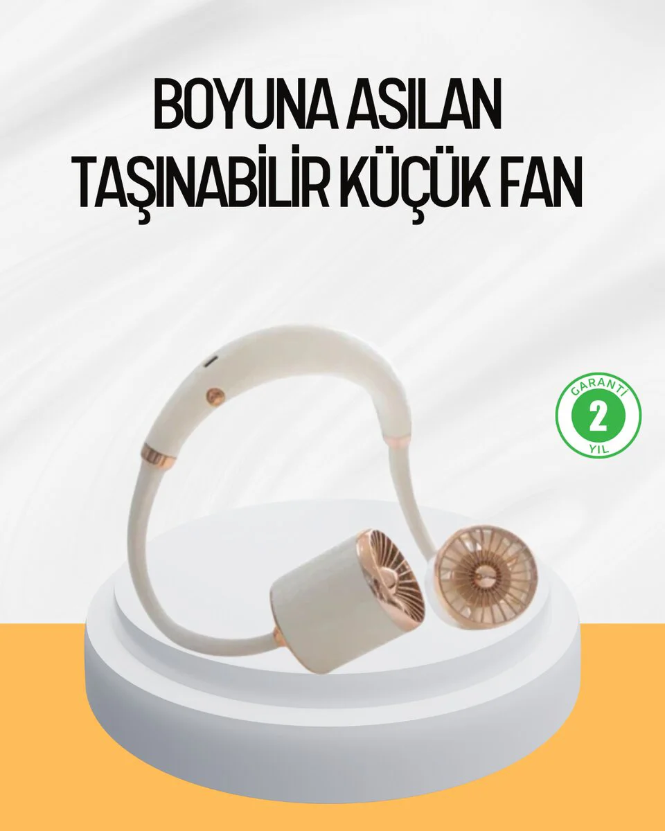 Katlanabilir Asılabilir Fan USB Şarjlı Hafif ve Sessiz Tasarım - Yaz Sıcakları İçin Mükemmel Çözüm