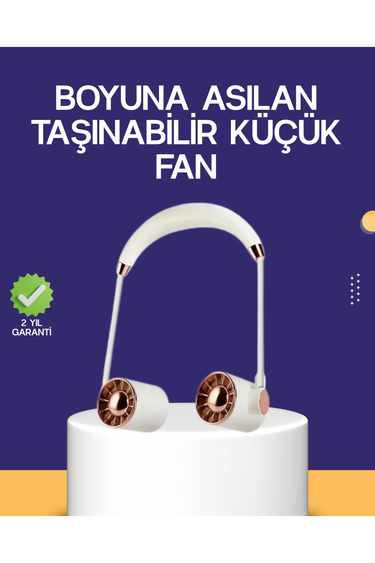 Katlanabilir Asılabilir Mini Fan USB Şarjlı 3 Kademeli Sessiz