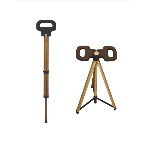 Katlanabilir Baston Tabure, Walking stick and portable stoo