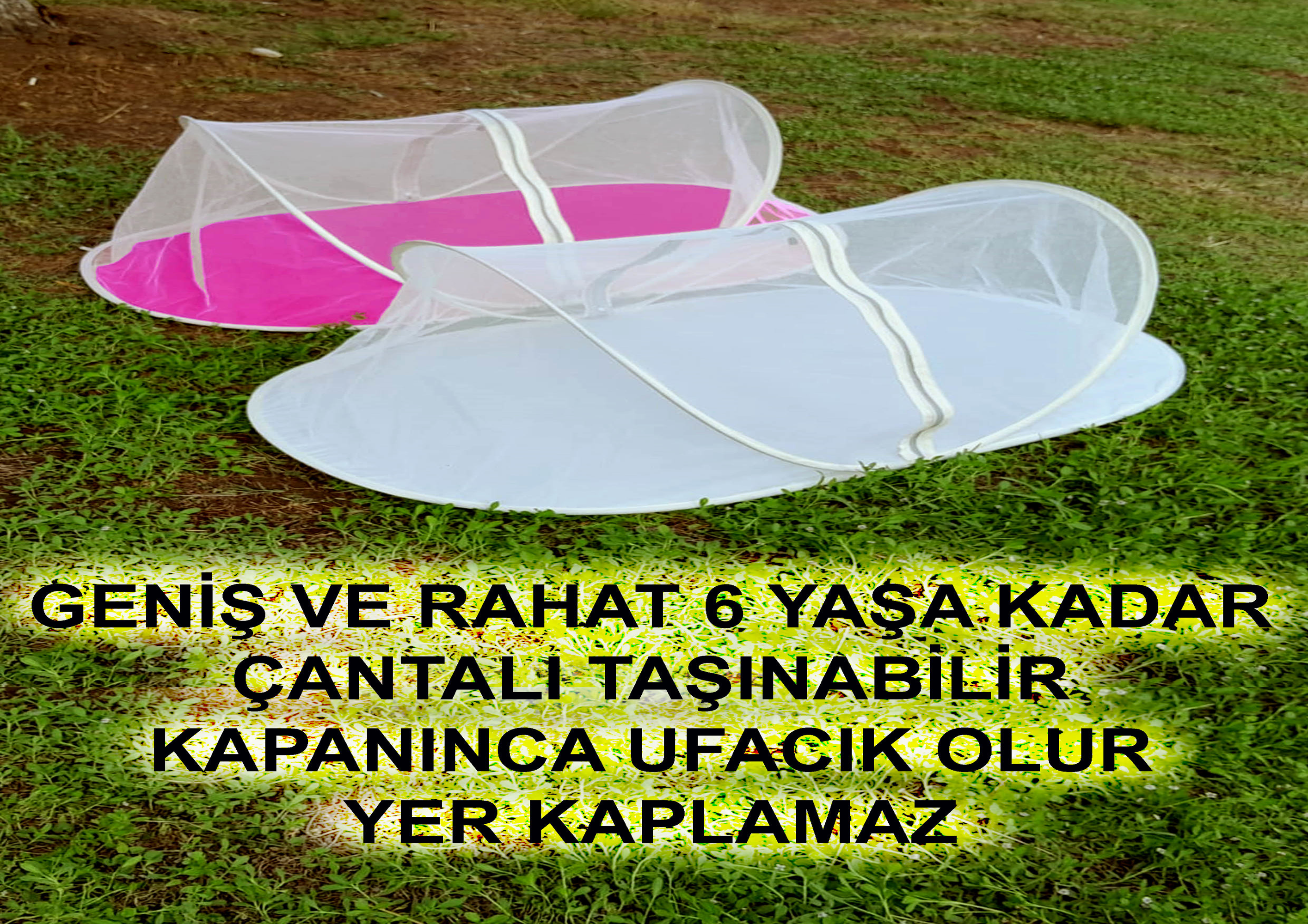 Yurtticaret Katlanabilir Bebek Cibinliği. Çantalı. Pratik Katlanır Cibinlik 0-6 Yaş