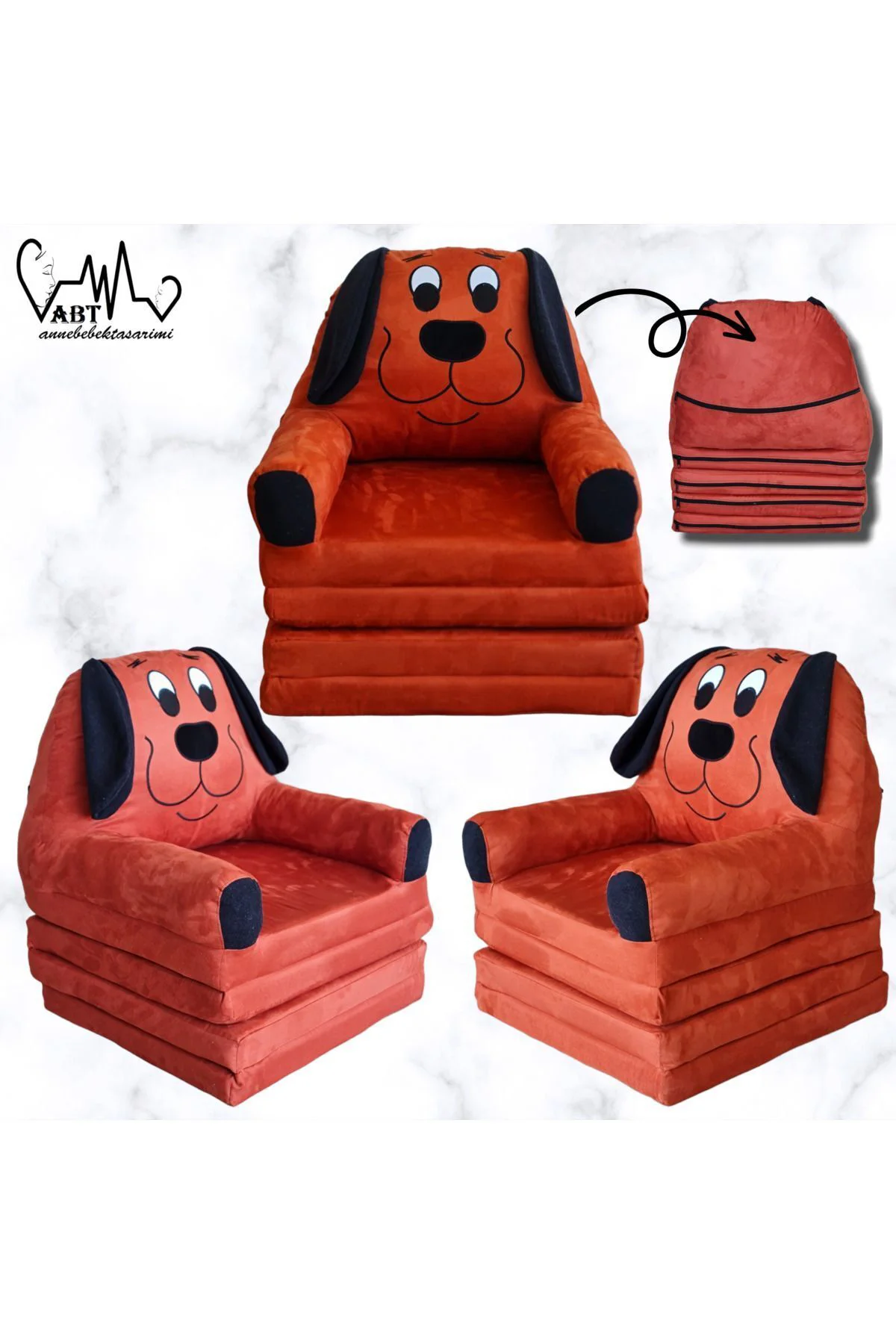 Katlanabilir Bebek Çocuk Koltuğu Portatif Yatak Puf Minder Tay Tü