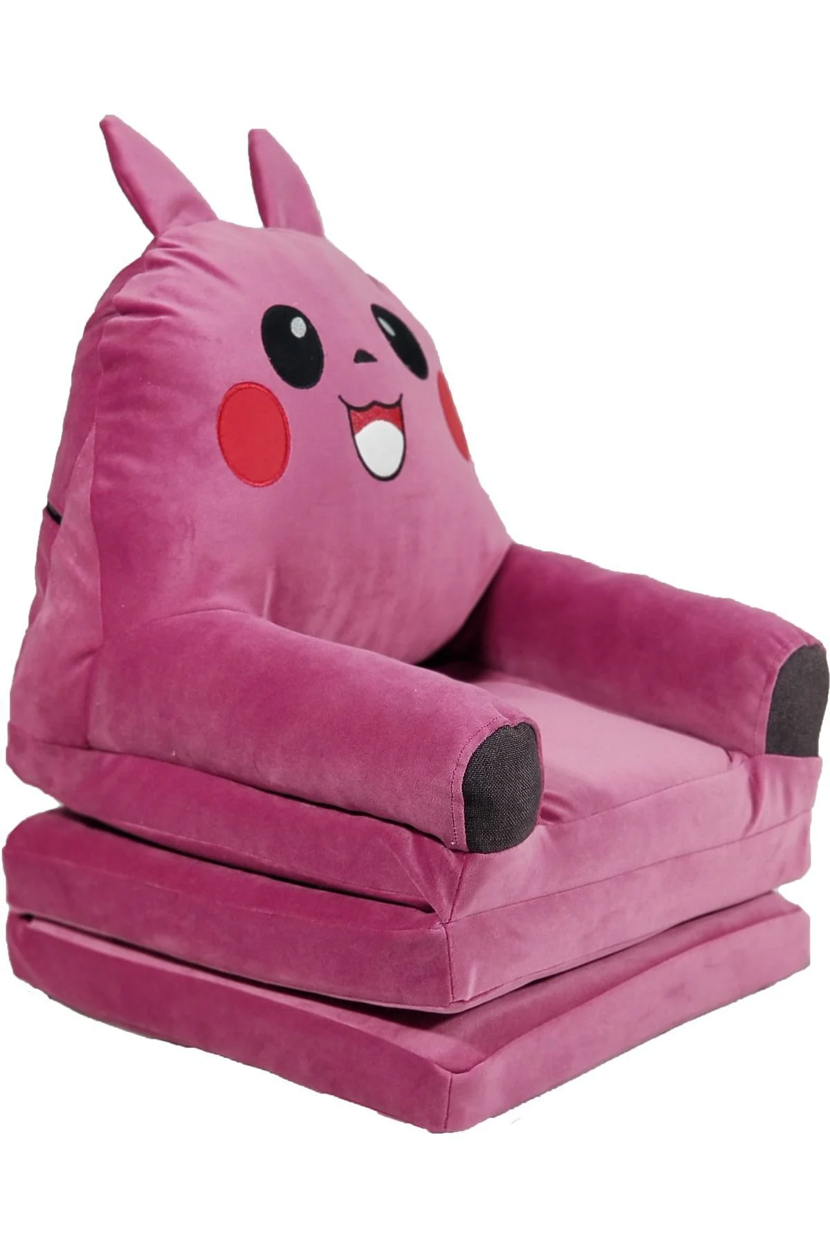 Katlanabilir Bebek-çocuk Koltuğu Taytüyü Portatif Yatak Puf Pembe