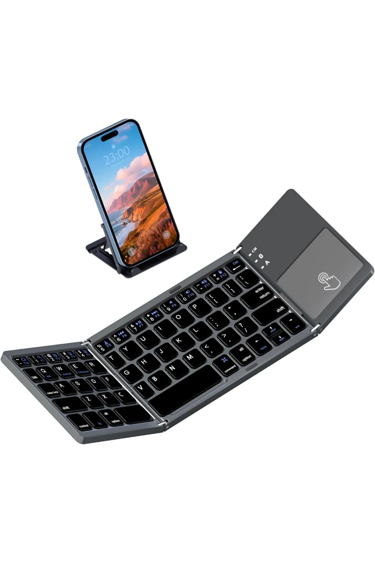 Katlanabilir Bluetooth Klavye, Rock & Rown Cep Boyutunda Taşınabi