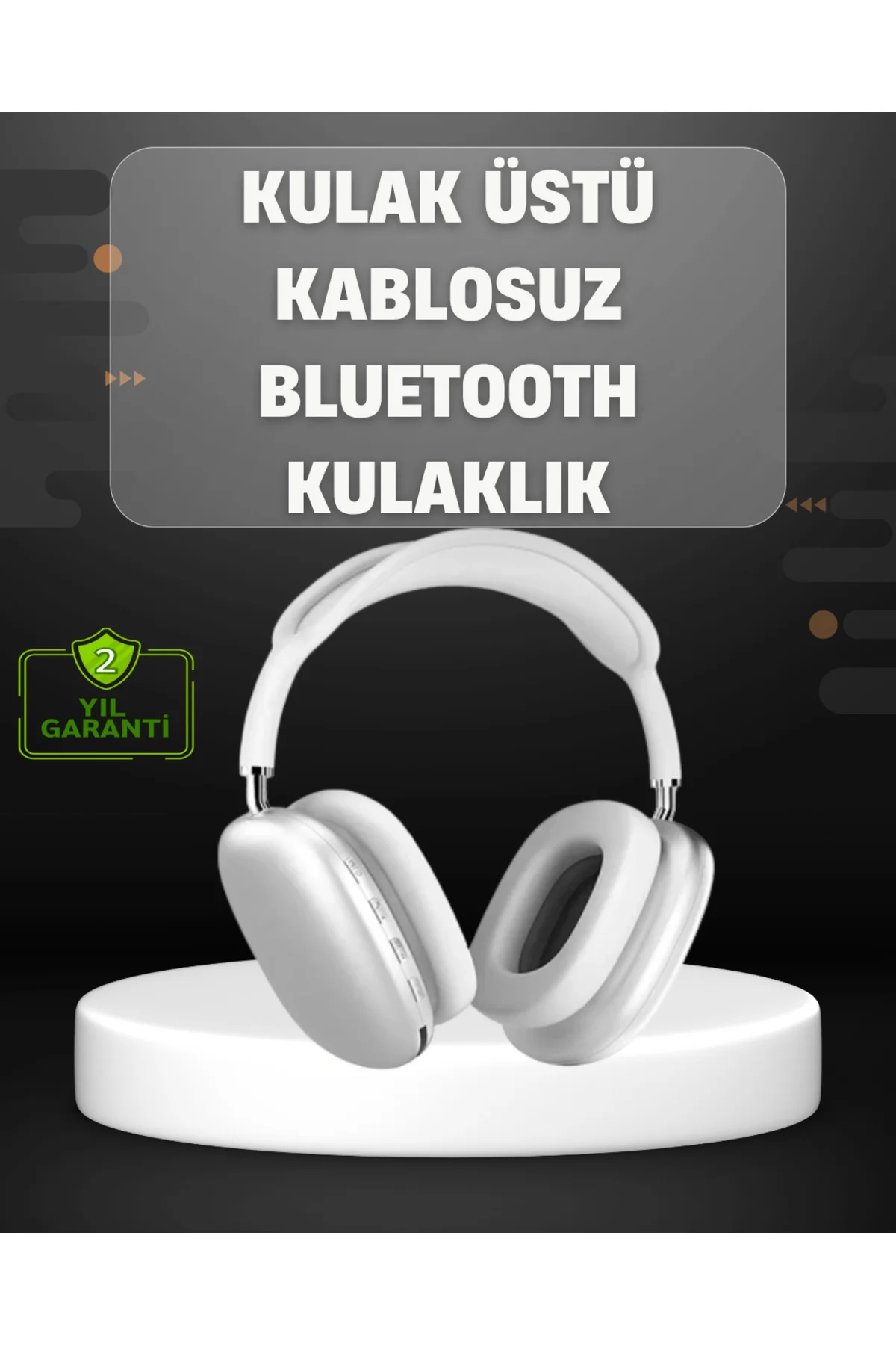 Katlanabilir Bluetooth V5.0 Kablosuz Kulaklık | 400 mAh, Gürültü 