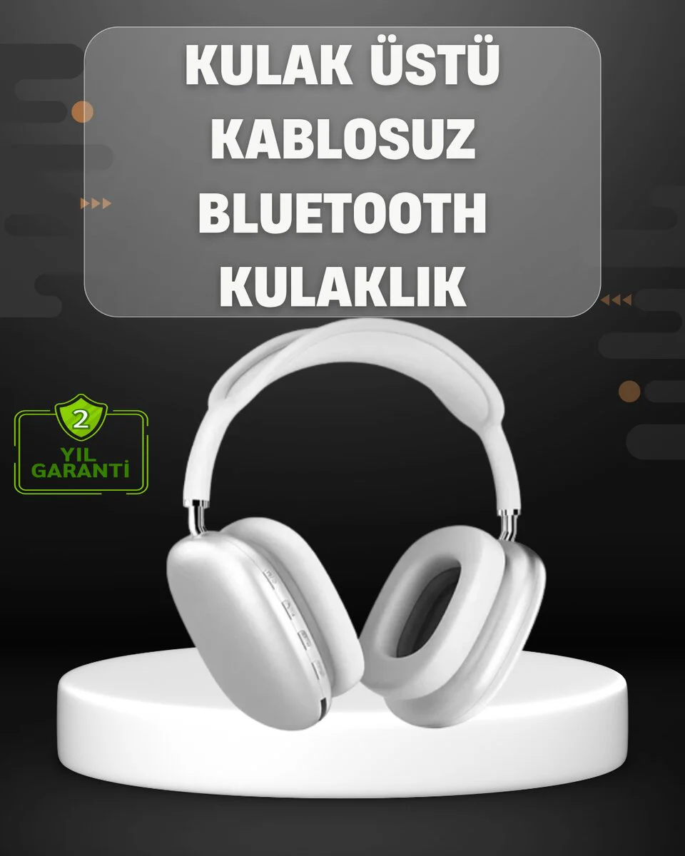 Katlanabilir Bluetooth V5.0 Kablosuz Kulaklık - 400 mAh Gürültü Azaltma ve Uzun Pil Ömrü