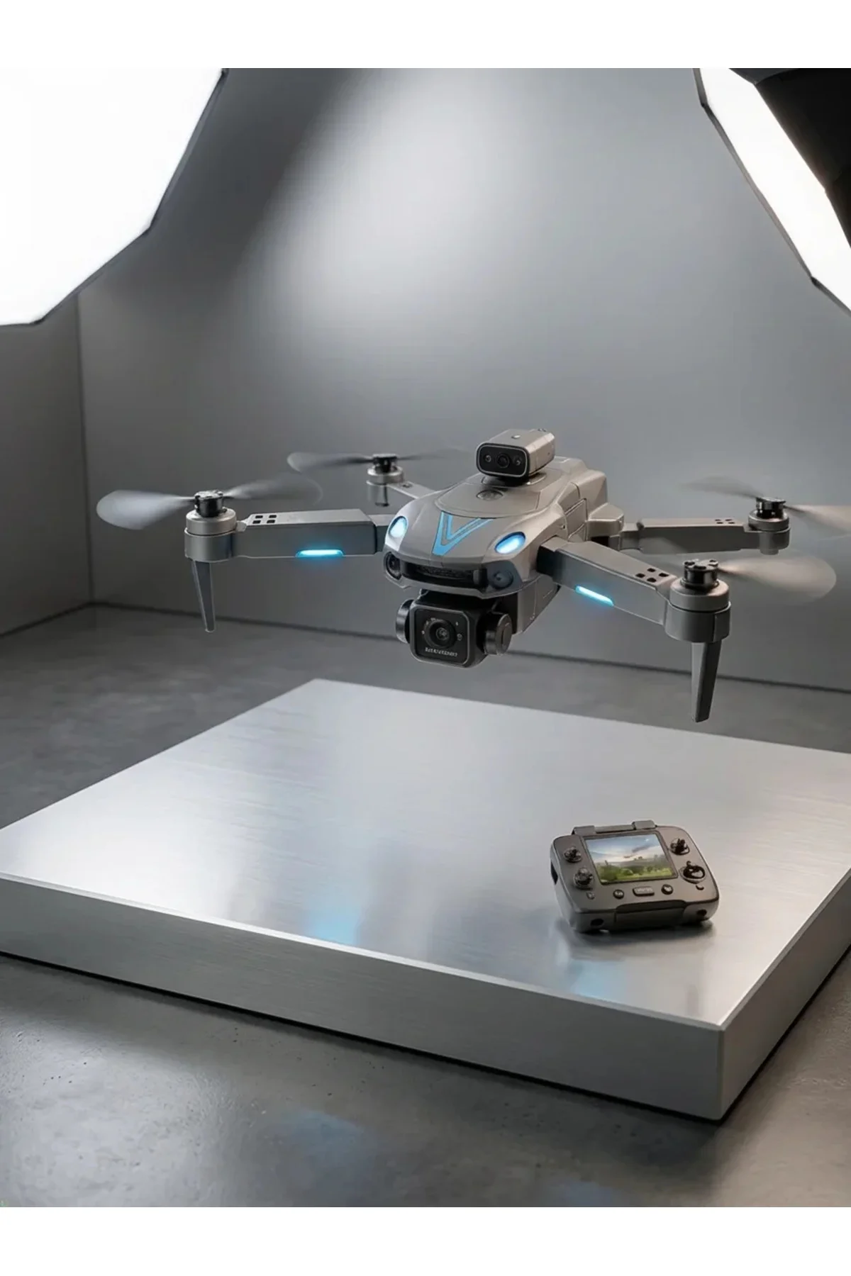 Katlanabilir Çift Kameralı Drone Uzaktan Kumandalı Hava Aracı Katlanabilir Çift Kameralı Drone Uzaktan Kumandalı Hava Aracı