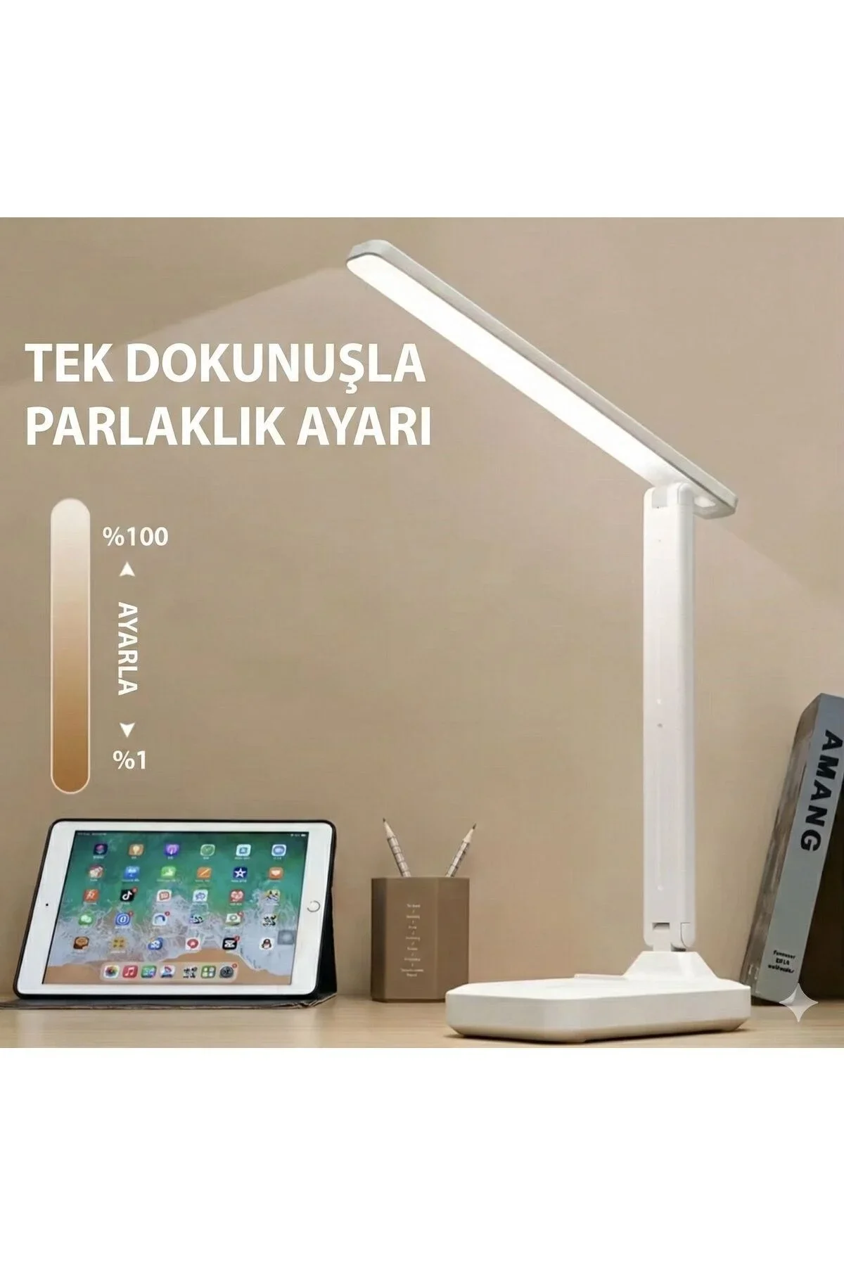Katlanabilir Dokunmatik Kontrollü Göz Dostu Akıllı LED Masa Lambası – Enerji Tasarruflu Katlanabilir Dokunmatik Kontrollü Göz Dostu Akıllı LED Masa Lambası – Enerji Tasarruflu