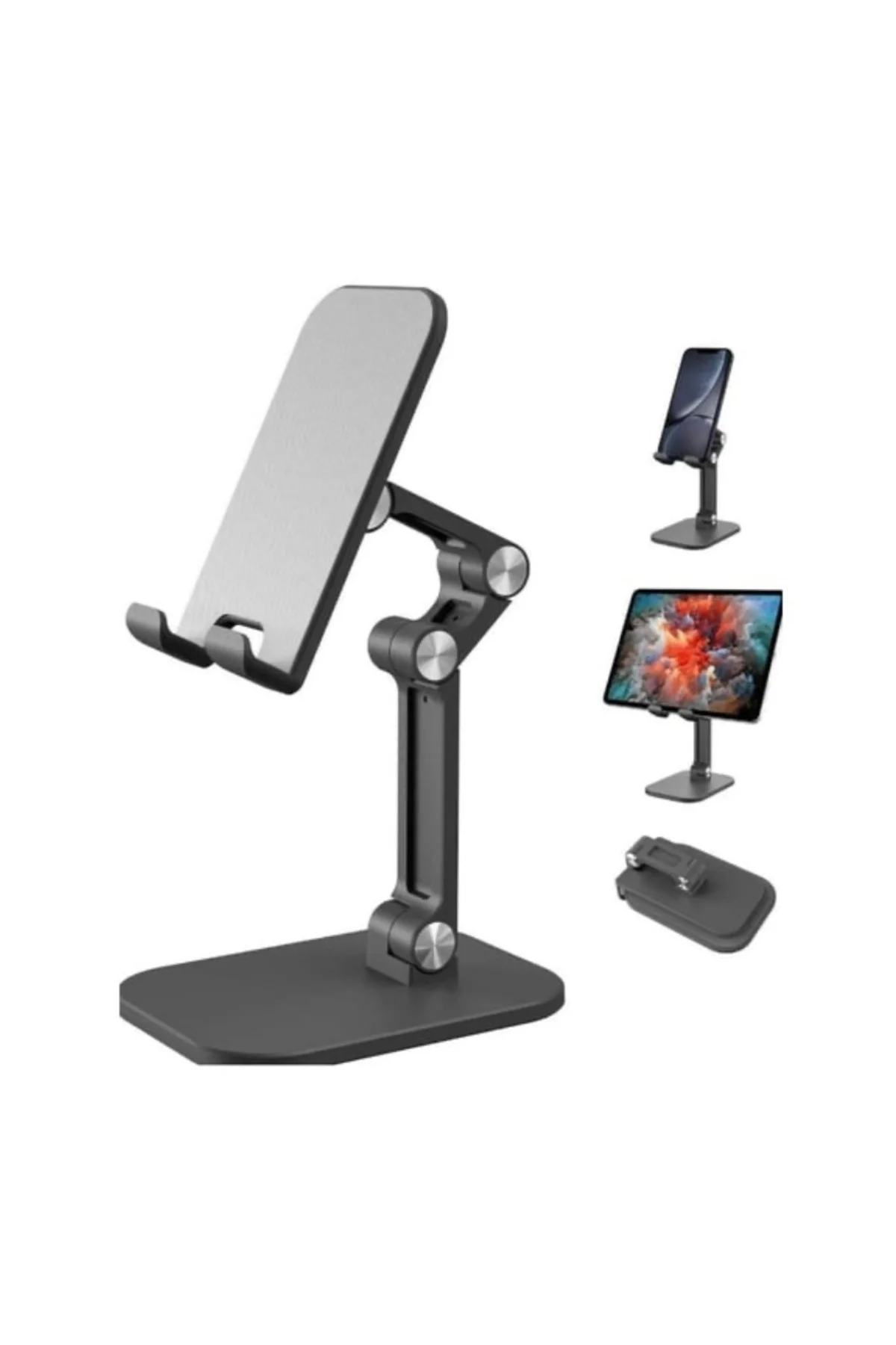 Katlanabilir Dönebilir Taşınabilir Masaüstü Telefon ve Tablet Tut