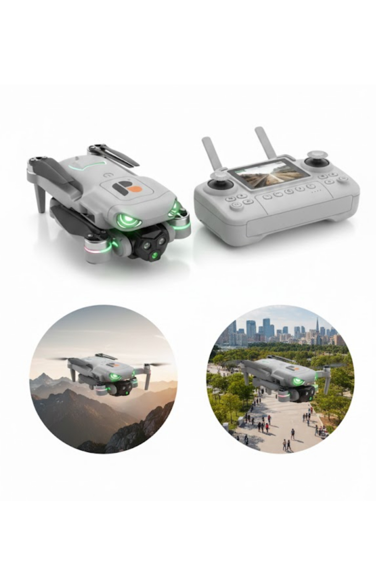 Katlanabilir Drone HD Çekim Uzun Süreli Uçuş Deneyimi - Lisinya