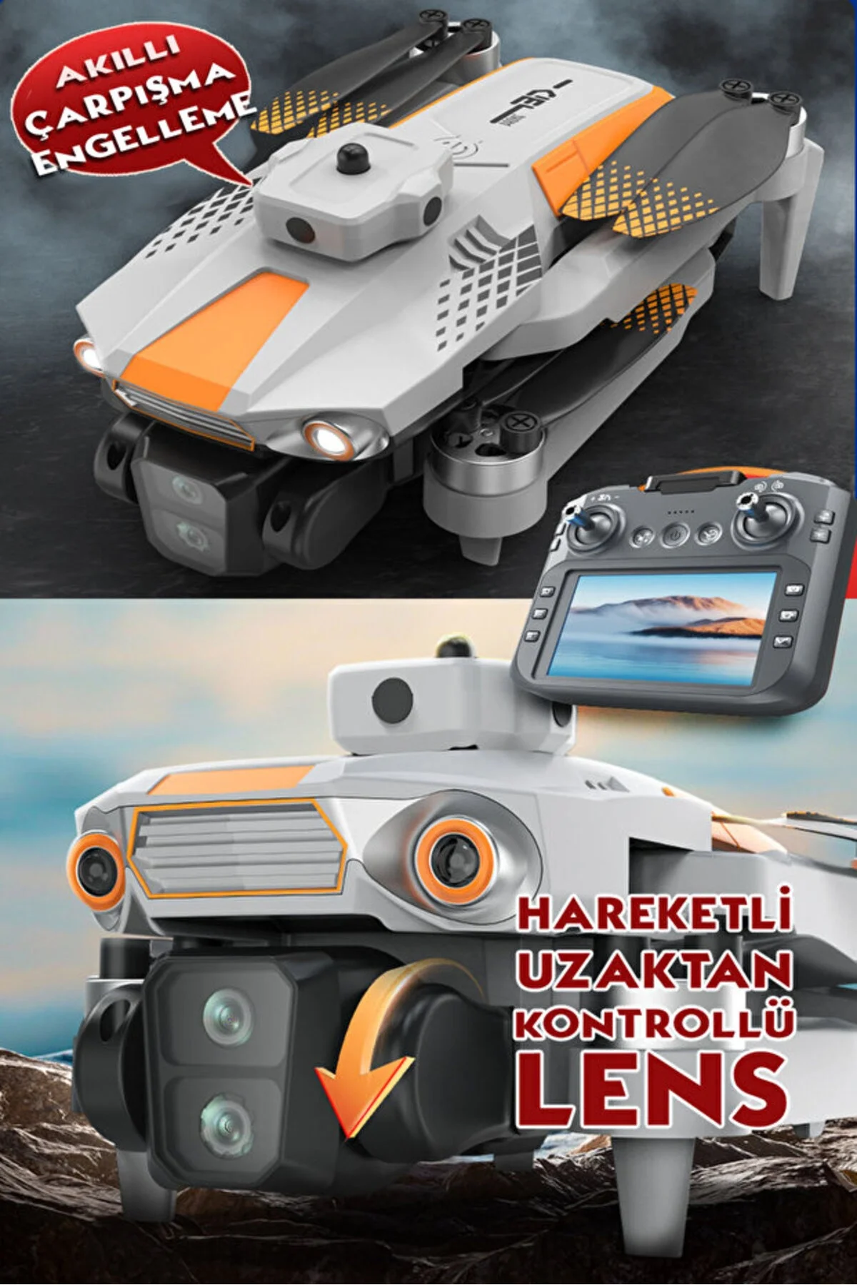 Katlanabilir Ekranlı Drone ile Havadan Görüntü Alın, Çarpışma Engelleme Özellikli