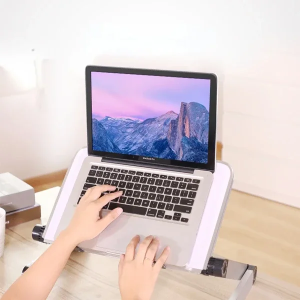 Katlanabilir Fanlı Laptop Standı - 360° Ayarlanabilir Ergonomik Soğutucu