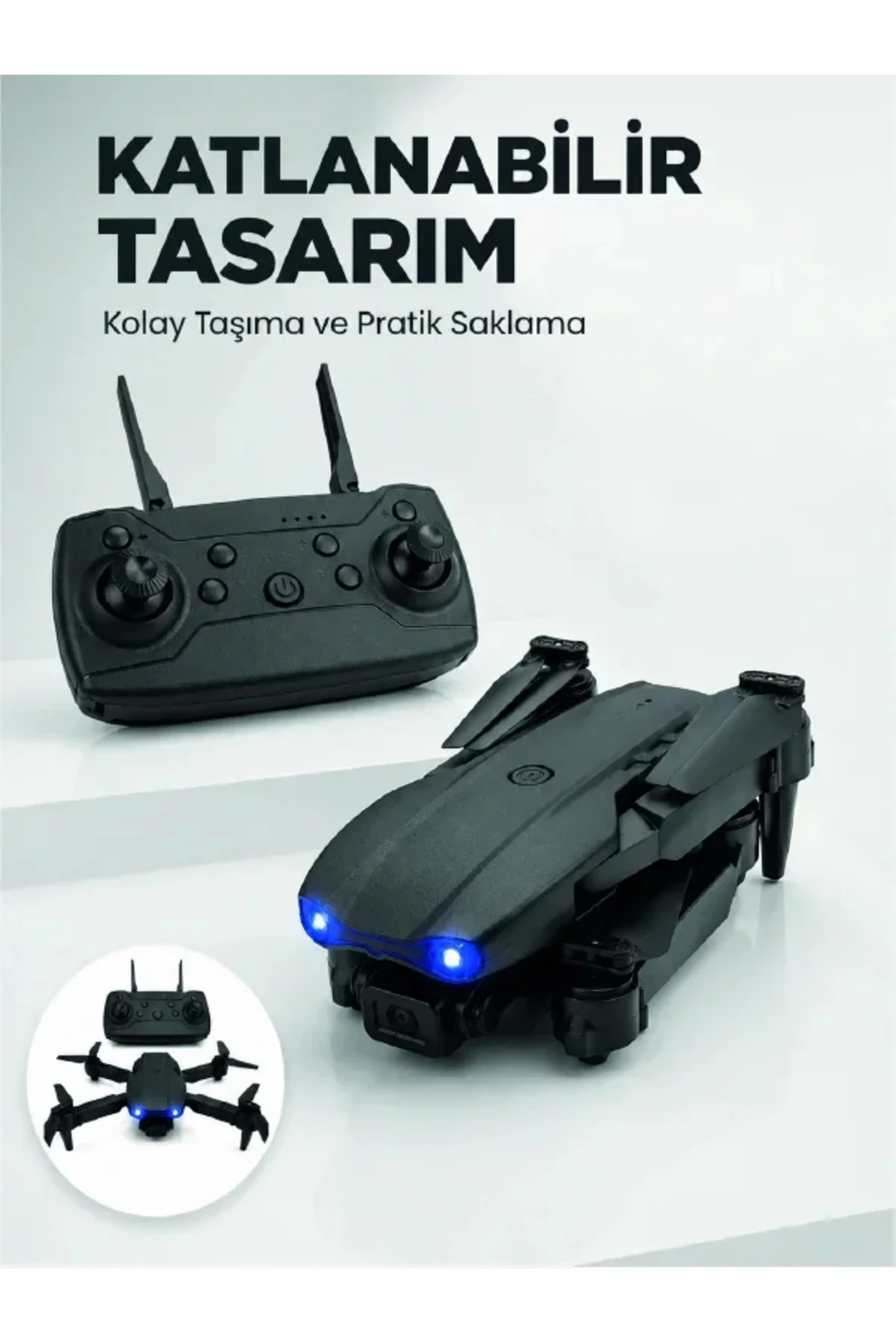 Katlanabilir Kamera Drone 4K HD Görüntü, Hover Özelliği ve Uzaktan Kumanda Katlanabilir Kamera Drone 4K HD Görüntü, Hover Özelliği ve Uzaktan Kumanda