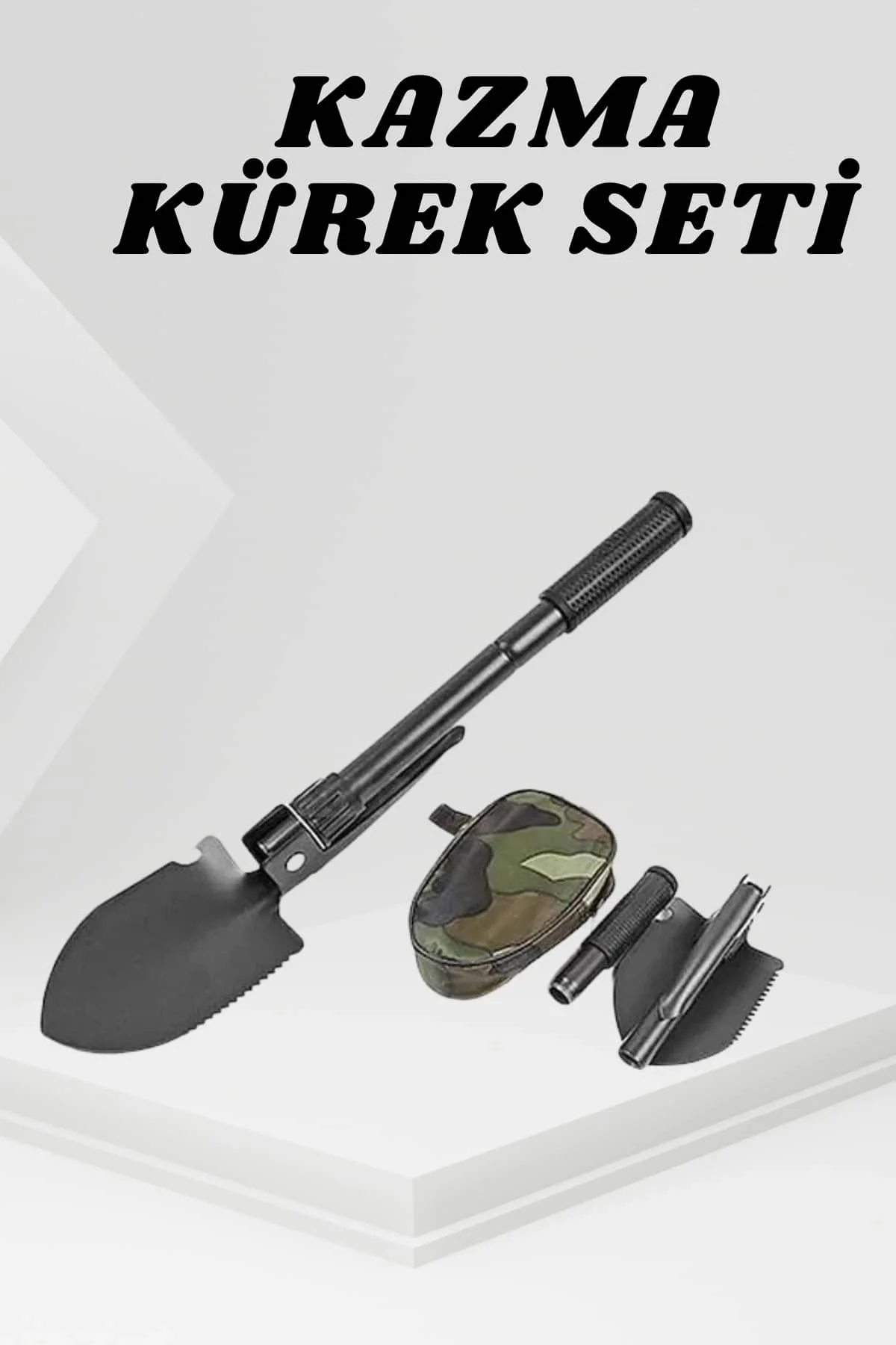 Katlanabilir Kamp Küreği Küçük Kazma Kürek Seti Pusulalı Fiyatı, Yorumları ve Özellikleri