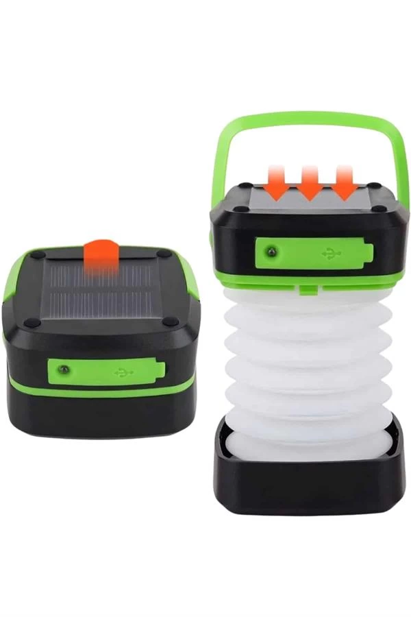 Katlanabilir Kamp Lambası Akordiyon Lamba Şarjlı 3 Kademeli Solar Katlanabilir Kamp Lambası Akordiyon Lamba Şarjlı 3 Kademeli Solar