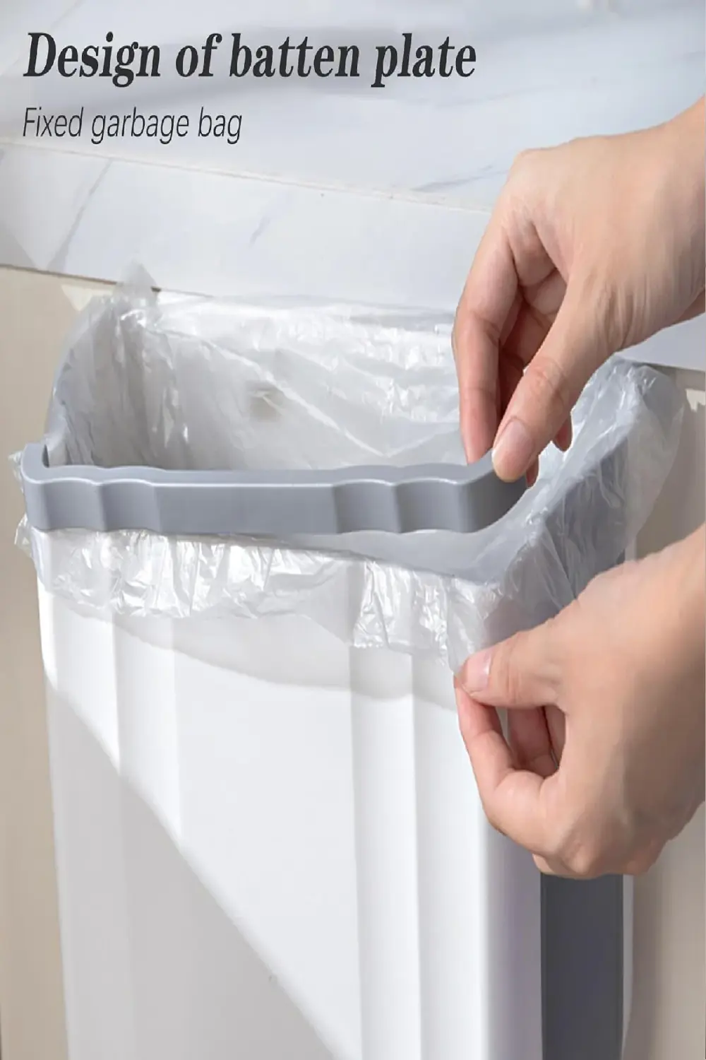 Katlanabilir Körüklü Mutfak Çöp Kovası Tezgah Üstü Dolap Askılı P