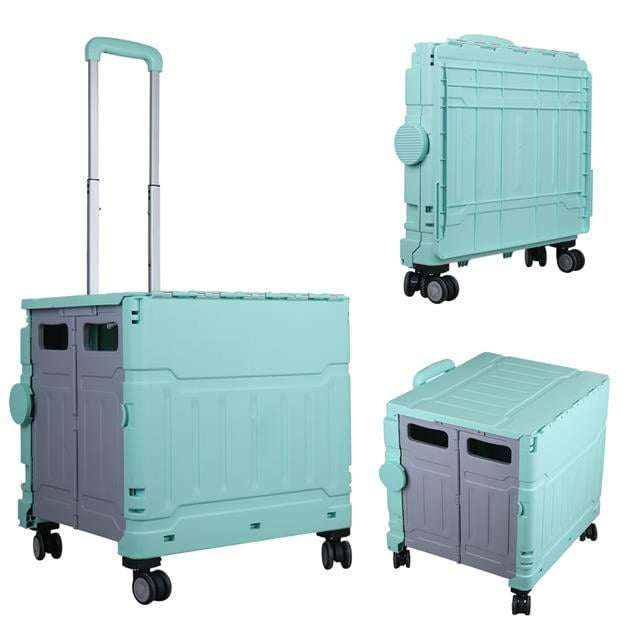 Katlanabilir Market Pazar Kamp Tekerlekli Alışveriş Arabası 60KG 