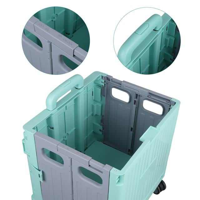 Katlanabilir Market Pazar Kamp Tekerlekli Alışveriş Arabası 60KG 