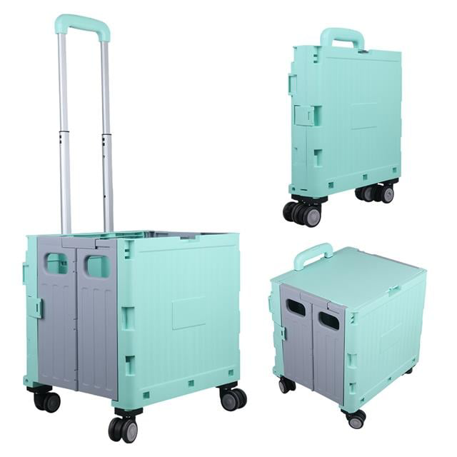 Katlanabilir Market Pazar Kamp Tekerlekli Alışveriş Arabası 60KG 