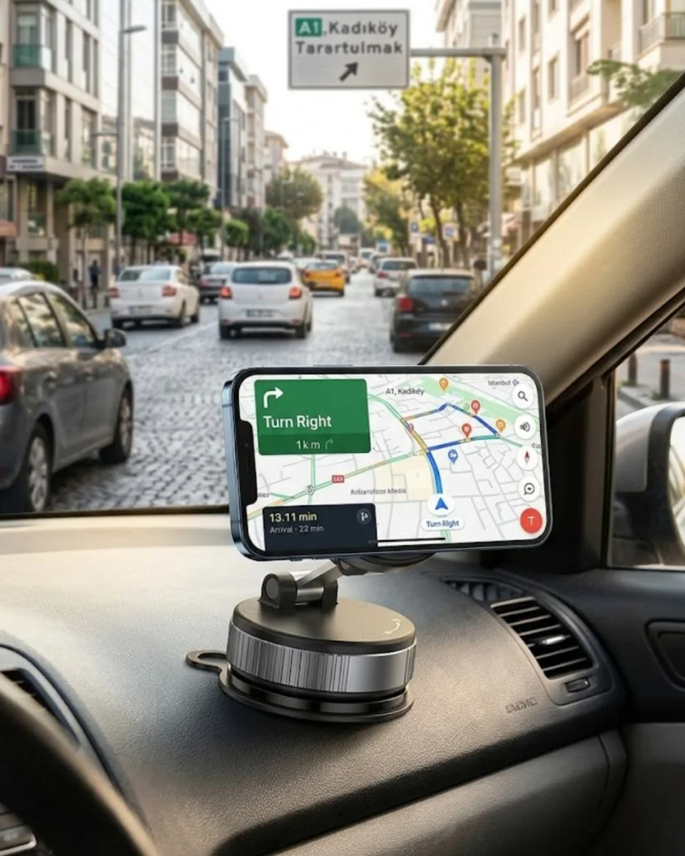 Katlanabilir Manyetik Araç Konsol Telefon Tutucu Standı