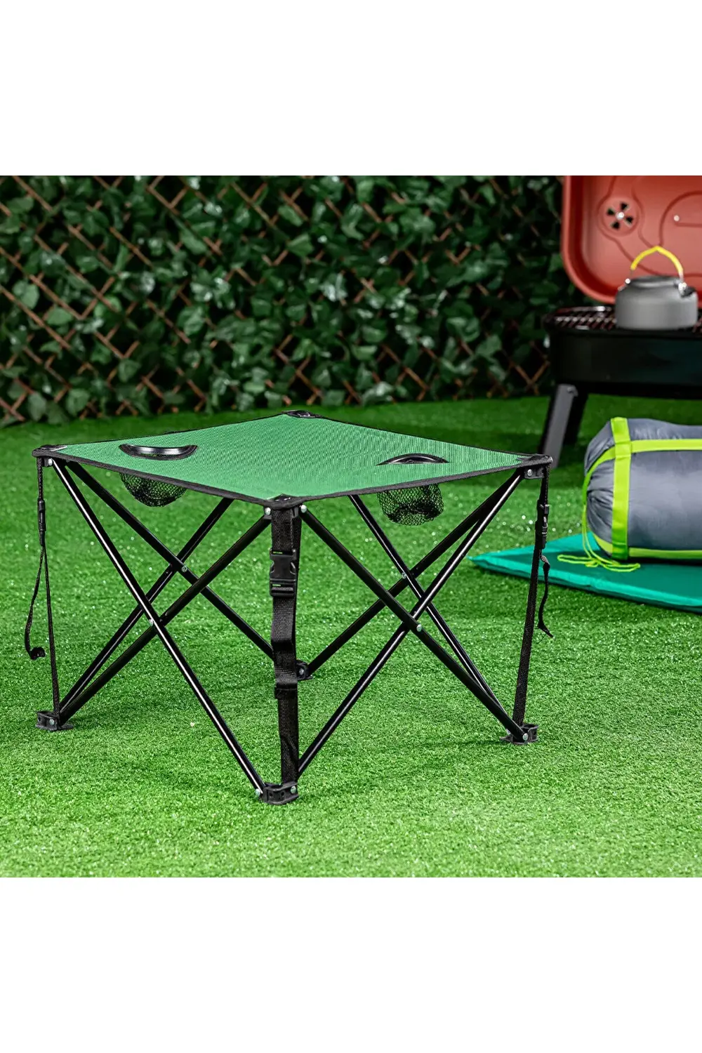 Katlanabilir Masa Katlanır Kumaş Kamp Masası Sehpası Plaj Masası