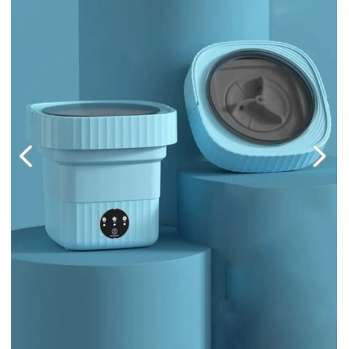 Woody Sofia Katlanabilir Mini Çamaşır Makinesi Mavi