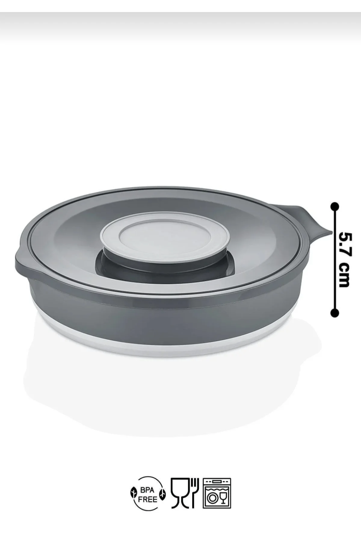 Katlanabilir Mikser Karıştırma Kabı 3250 ml - Sıçratmaz Kapaklı Çırpma ve Saklama Kabı Katlanabilir Mikser Karıştırma Kabı 3250 ml - Sıçratmaz Kapaklı Çırpma ve Saklama Kabı