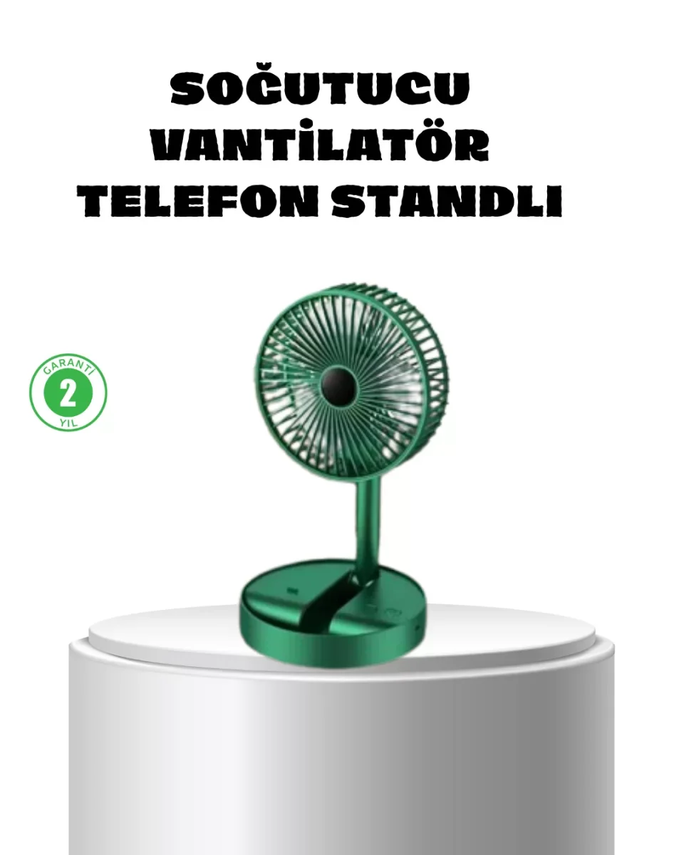 Katlanabilir Mini Fan – 3 Kademeli Soğutma, Şarjlı - Lisinya