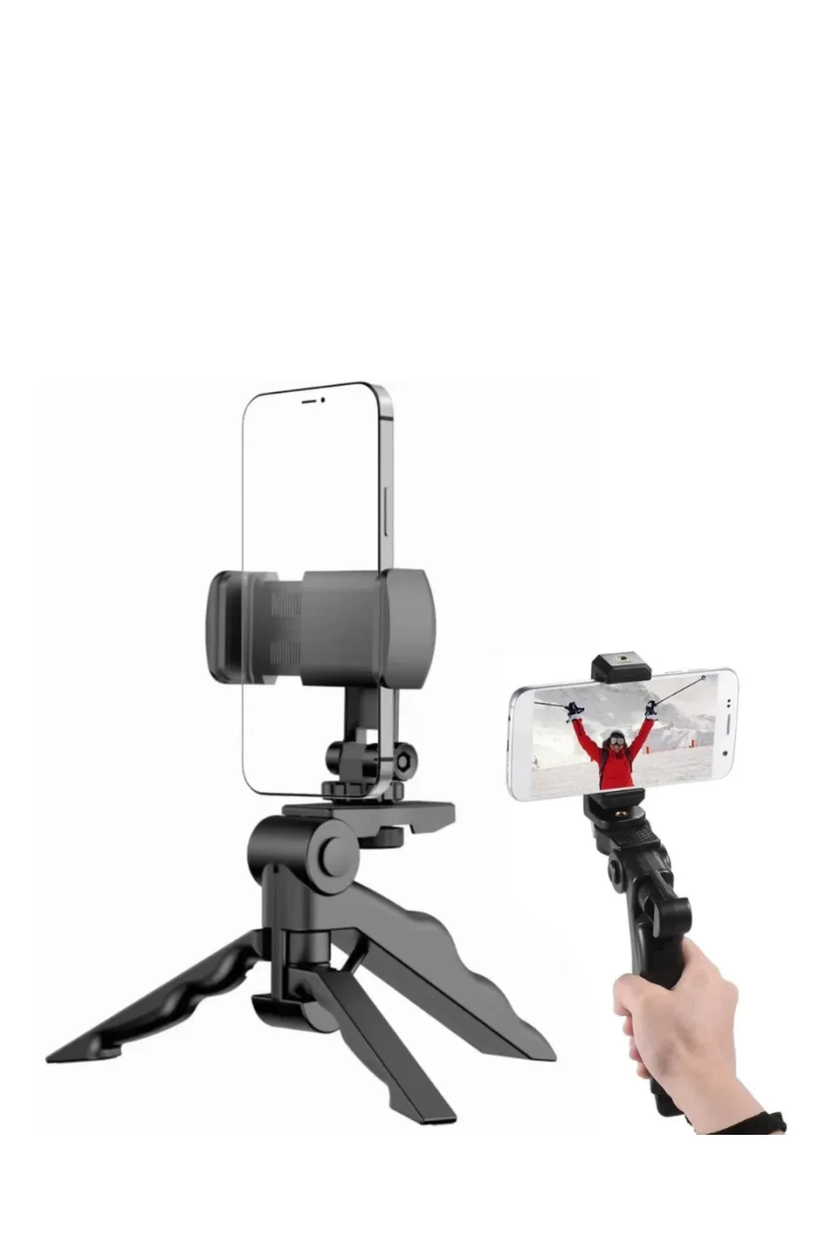 Katlanabilir Mini Telefon Tripodu Masaüstü Telefon Standı 360 Der