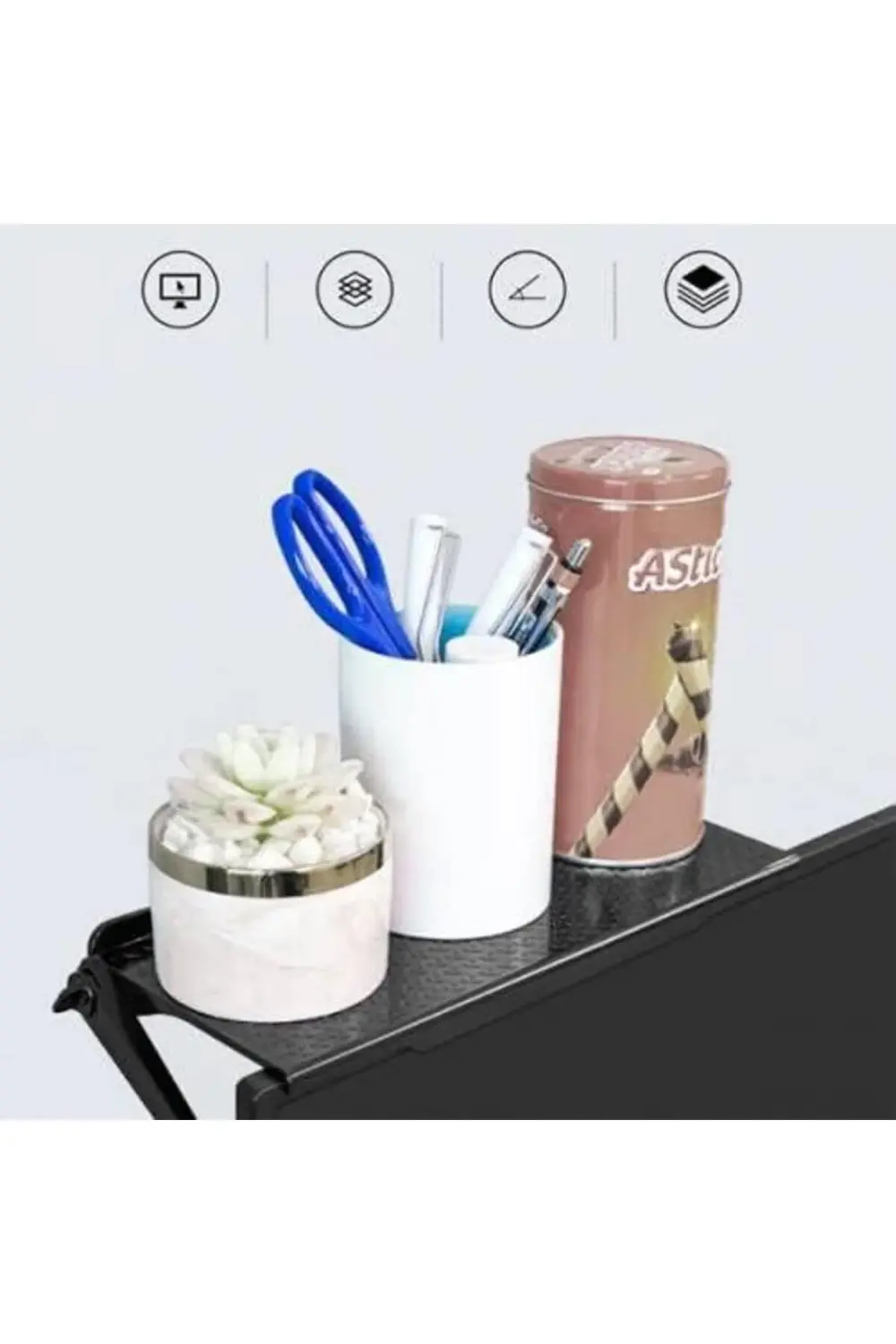 Katlanabilir Monitör TV Üstü Stand Modem Standı Tv Organizeri Mon