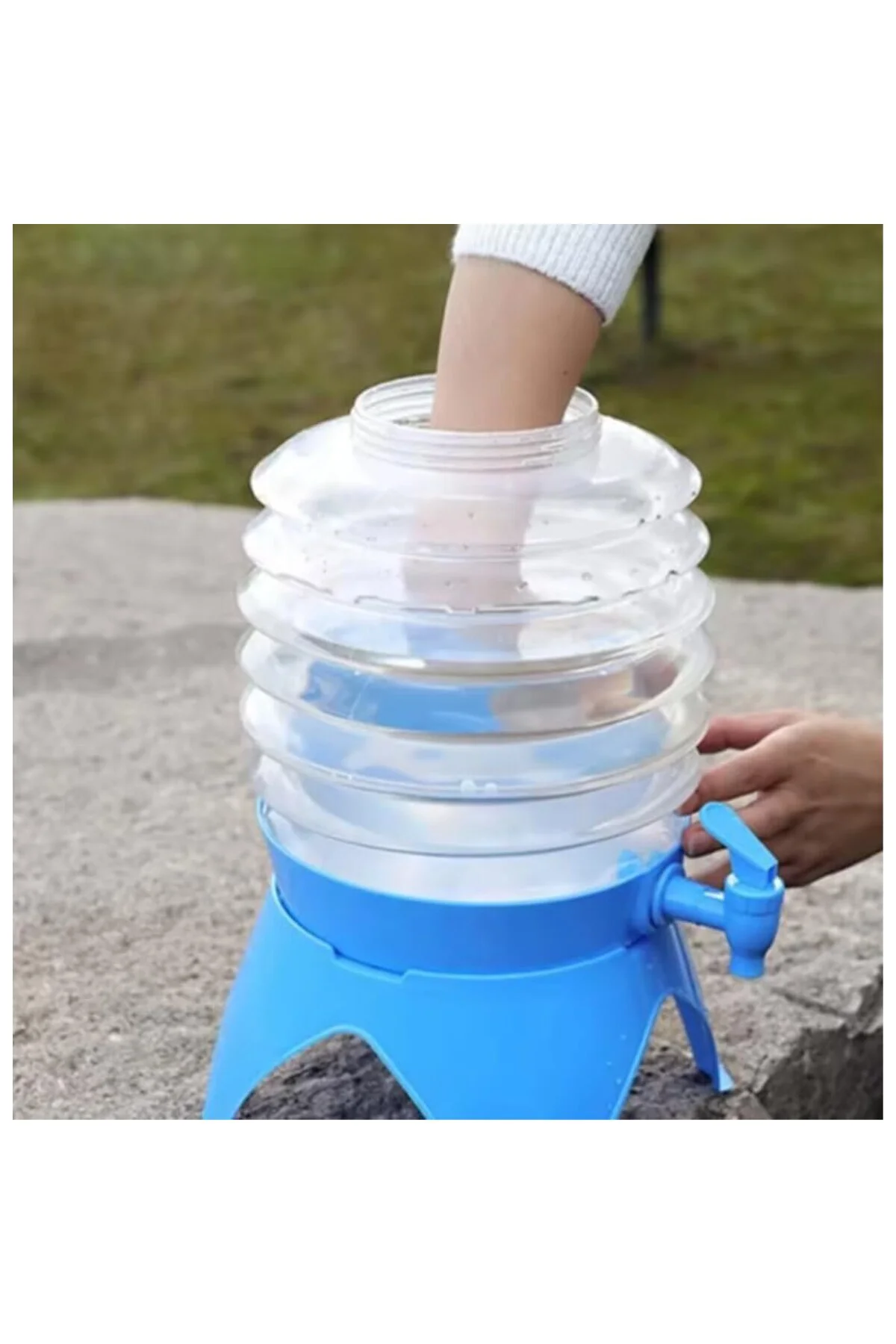 Katlanabilir Musluklu Su Sebili 5 Litre Piknik Kamp Su Ayran Meşr