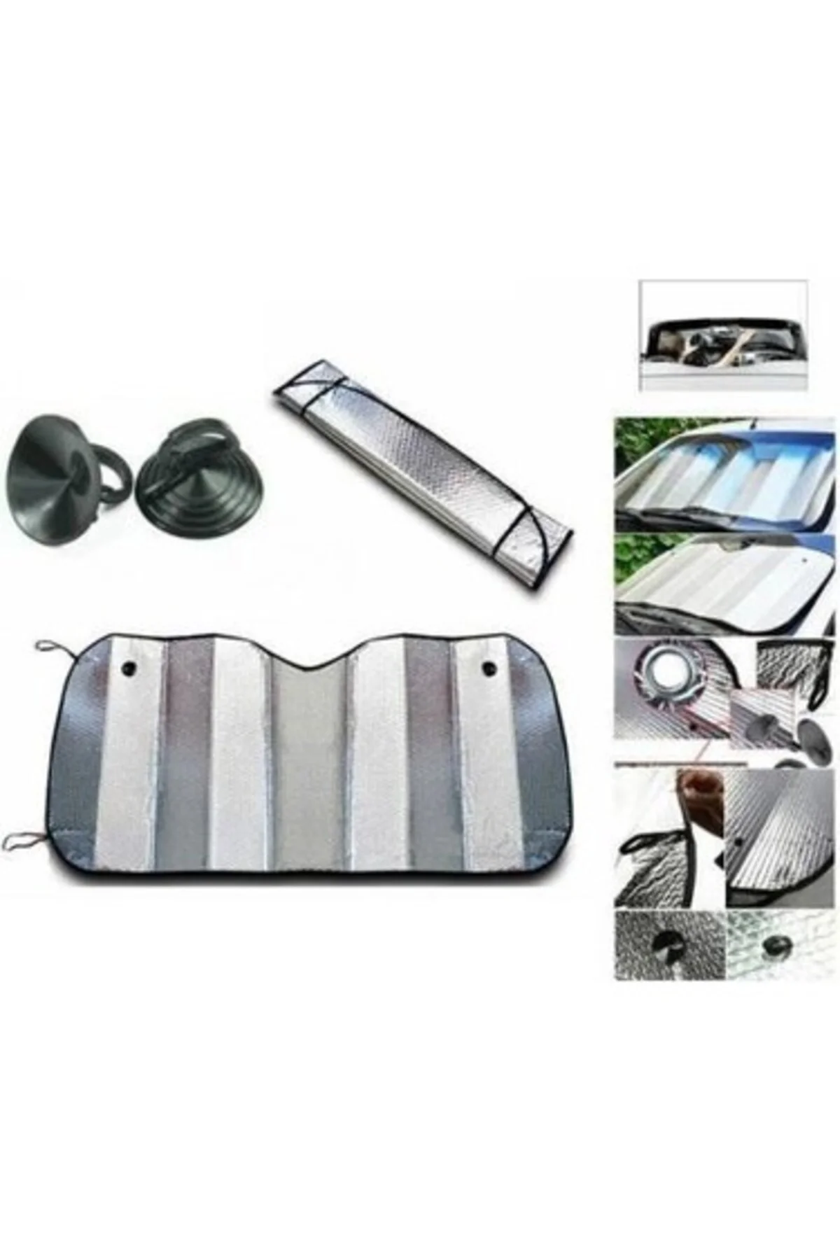 Katlanabilir Ön Cam Güneşlik Isı Önleyici Araç Perdesi Volkswagen Passat Peugeot 3008 Skoda Superb N