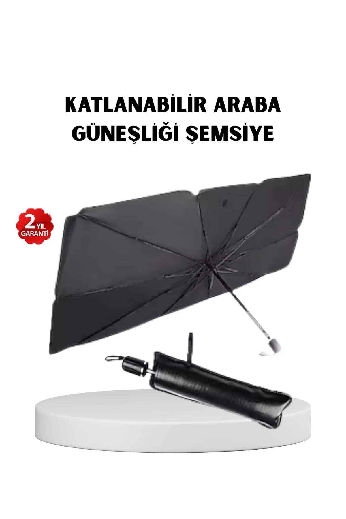 Katlanabilir Ön Cam Güneşliği Şemsiye – Her Araca Uygun Isı ve Iş