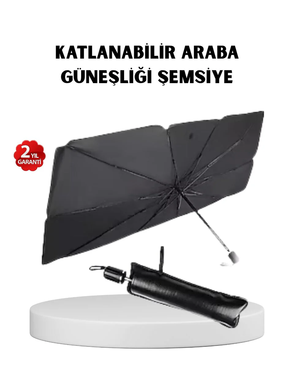 Katlanabilir Ön Cam Güneşliği – İşlevsel Isı ve Işık Koruması