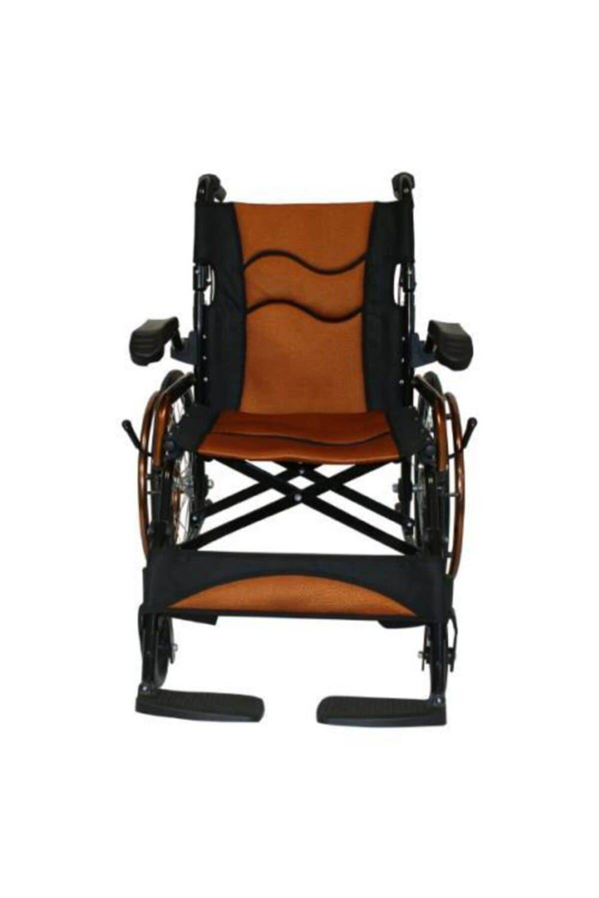 Muyakgroup Katlanabilir Orta Tekerlekli Refakatçi Tekerlekli Sandalye + Yan