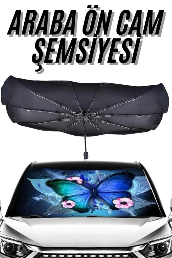 Katlanabilir Oto Güneşlik Şemsiye - Ön Cam Güneş Koruması