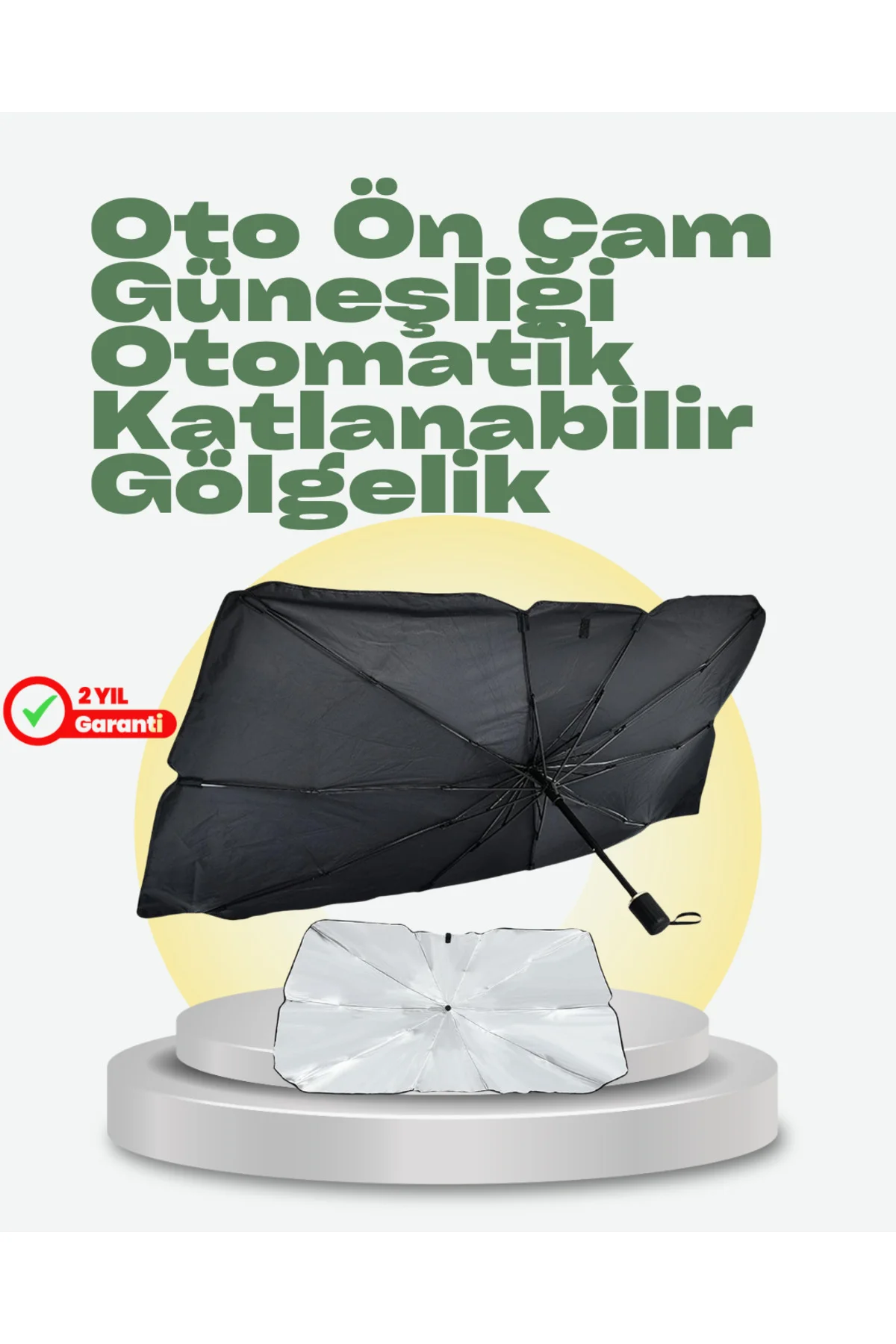 Katlanabilir Oto Güneşlik – Pratik, Dayanıklı, UV Koruyucu Tasarı