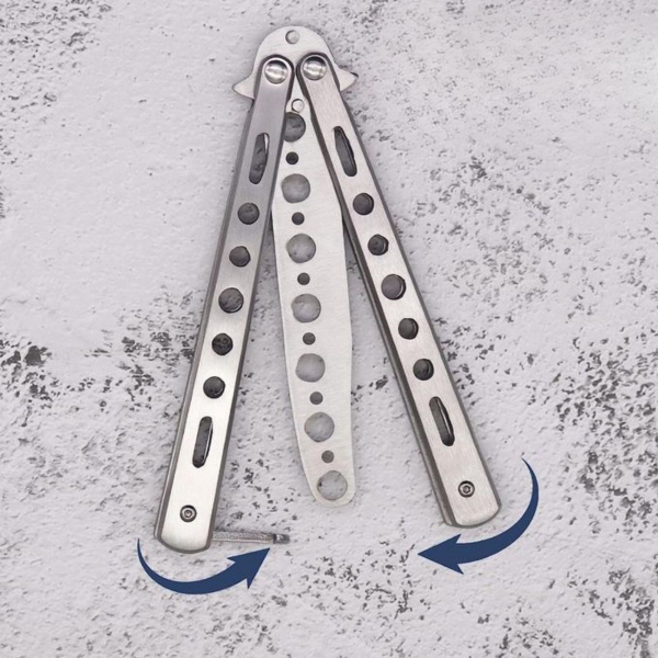 Katlanabilir Paslanmaz Çelik Kelebek Bıçak Tarak Hamur Şekillendi