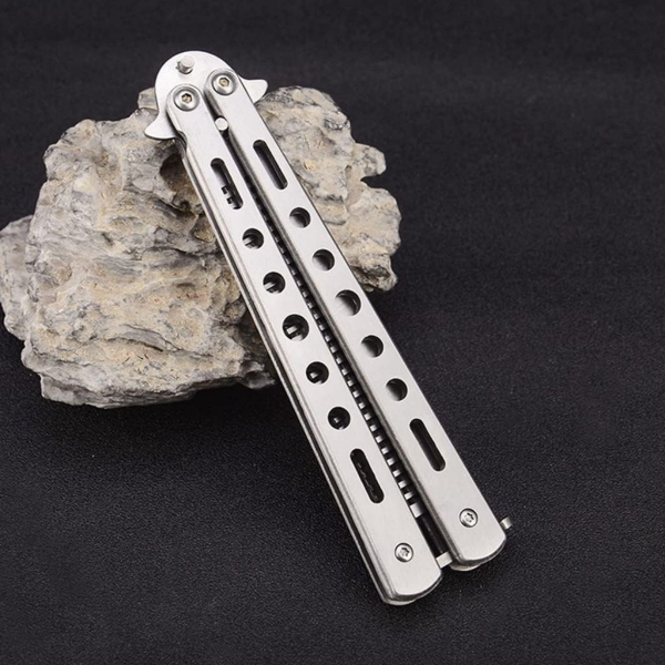 Katlanabilir Paslanmaz Çelik Kelebek Bıçak Tarak Hamur Şekillendi