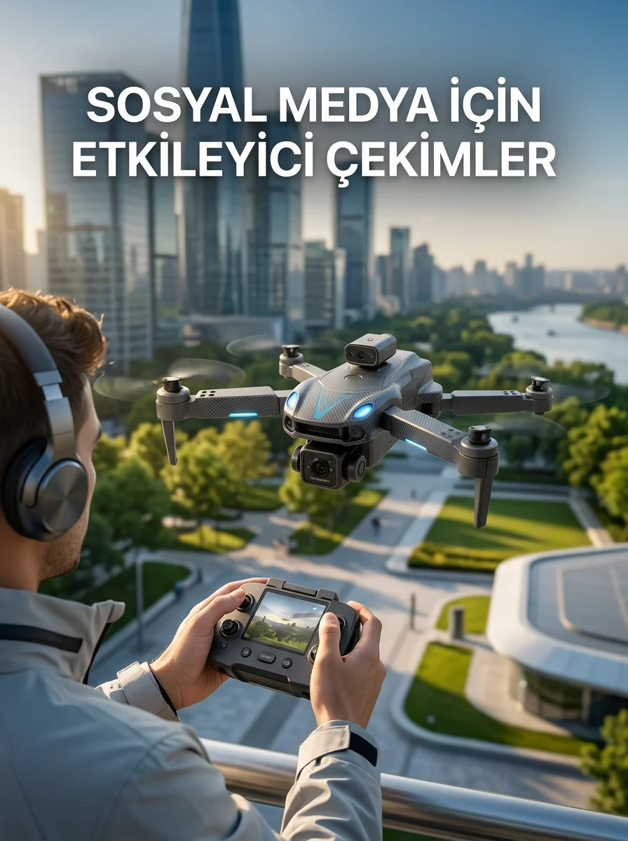 Katlanabilir Profesyonel Görünümlü Kamera Drone Katlanabilir Profesyonel Görünümlü Kamera Drone