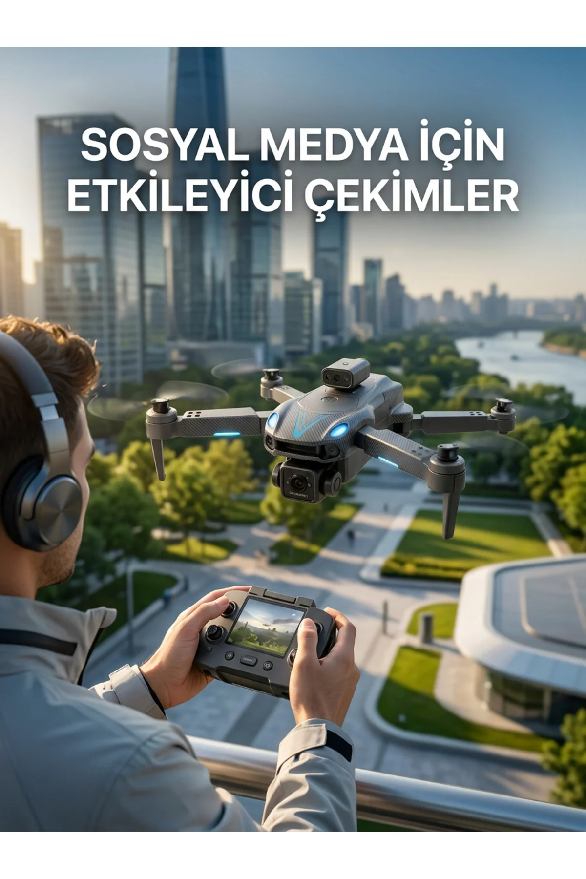 Katlanabilir Profesyonel Görünümlü Kamera Drone Katlanabilir Profesyonel Görünümlü Kamera Drone