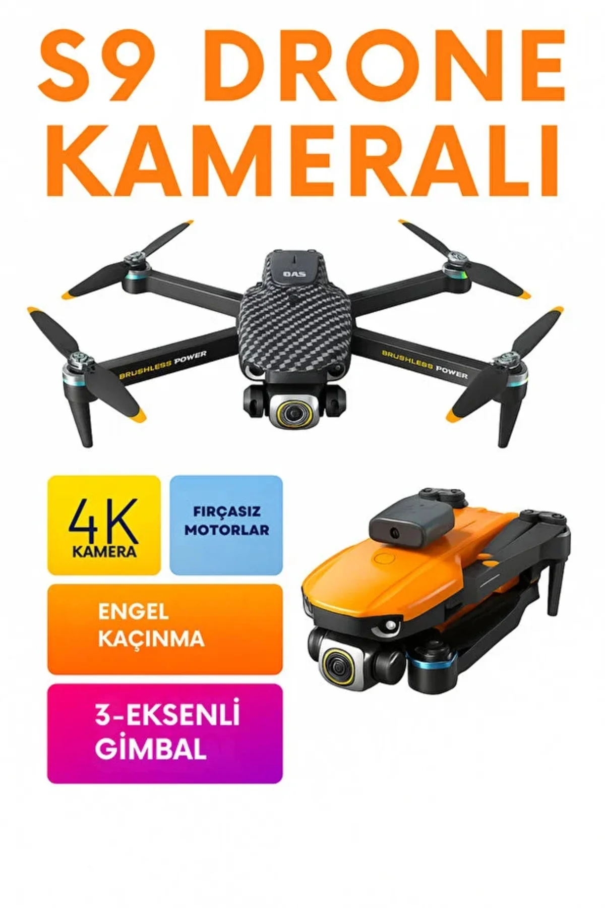 Katlanabilir RC Drone, 720P HD Kamera ve GPS Desteği ile Uzaktan Kumandalı Havadan Görüntüleme