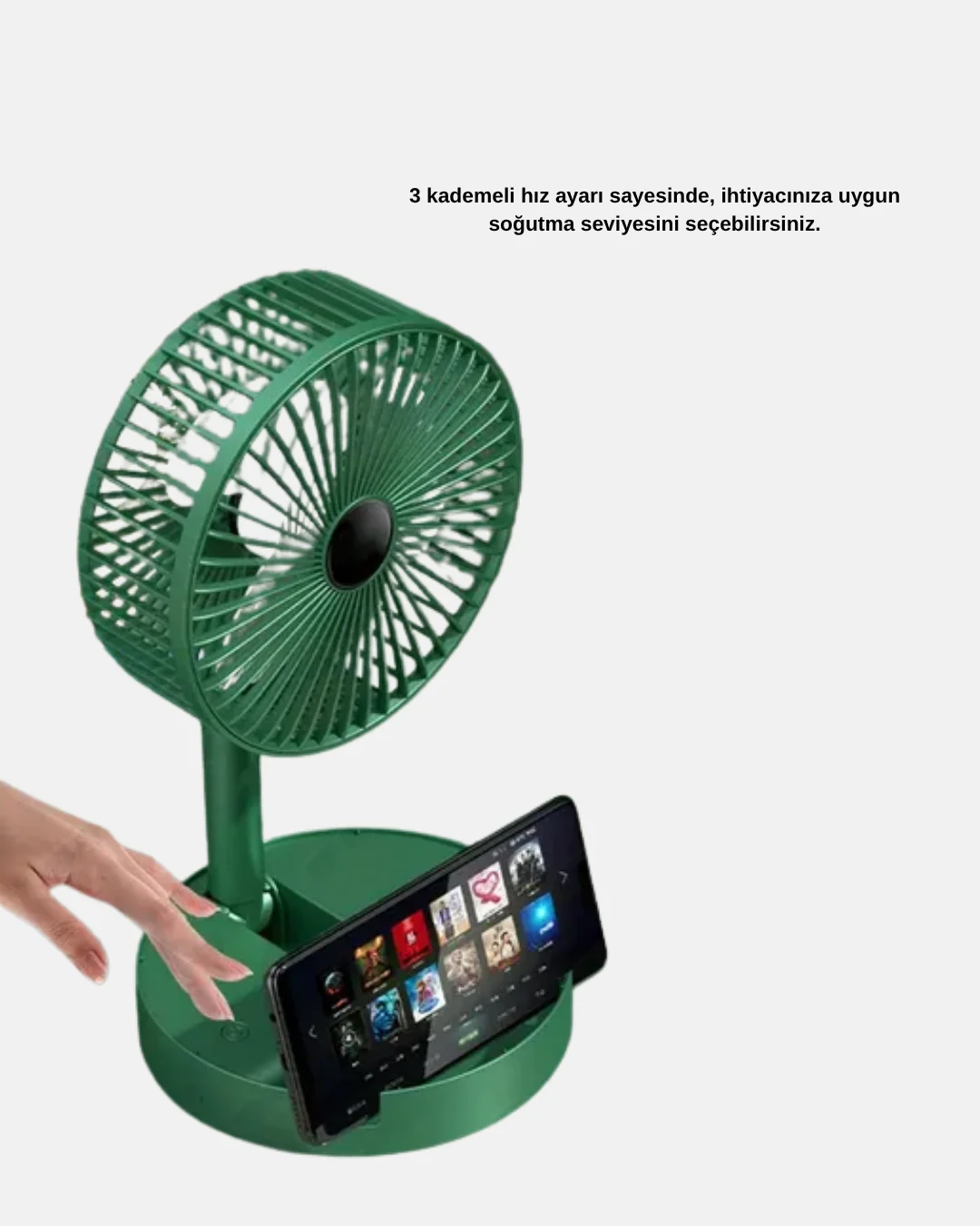 Katlanabilir Şarjlı Mini Fan 3 Kademeli Hız Ayarlı Taşınabilir Katlanabilir Şarjlı Mini Fan 3 Kademeli Hız Ayarlı Taşınabilir