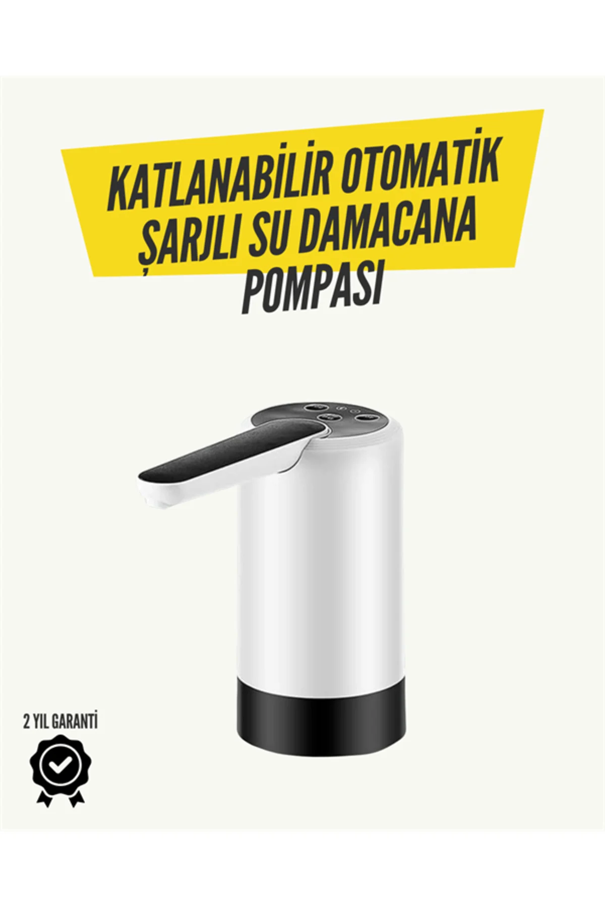 Katlanabilir Şarjlı Damacana Su Pompası Pratik Kullanım Katlanabilir Şarjlı Damacana Su Pompası Pratik Kullanım
