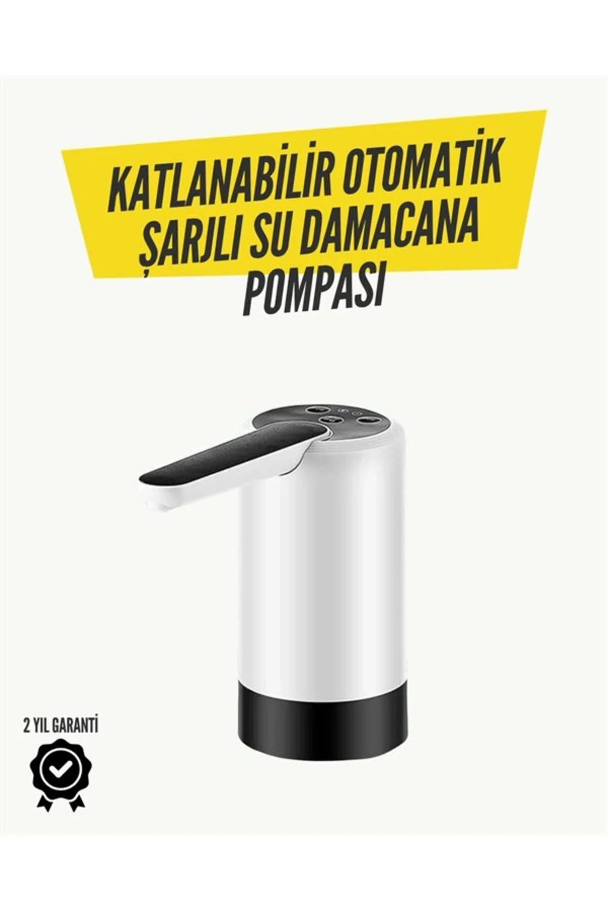 Katlanabilir Şarjlı Daana Su Pompası Pratik Kullanım