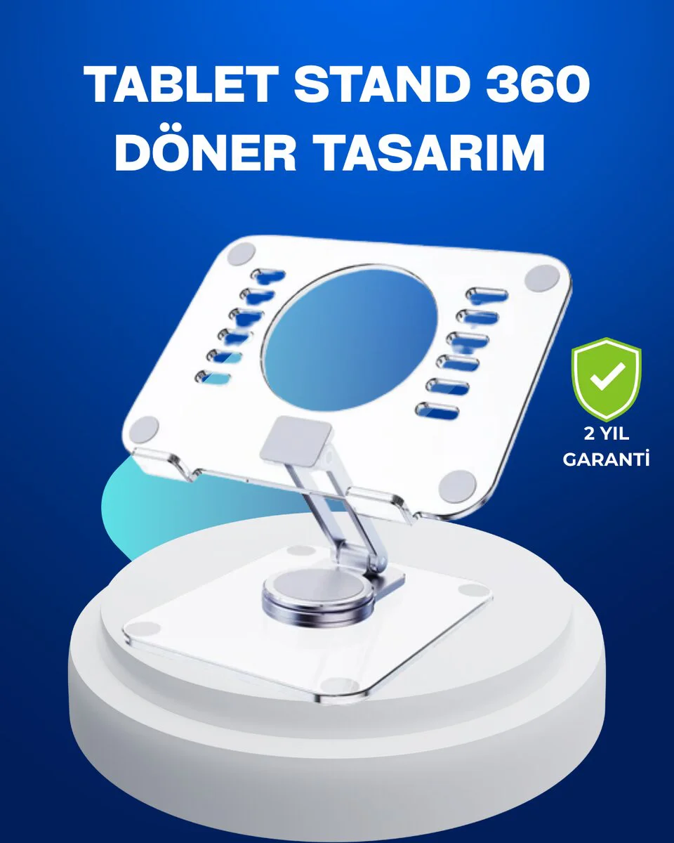 Katlanabilir Tablet Standı: Ayarlanabilir Şeffaf Tasarım ve Kaymaz Yüzey