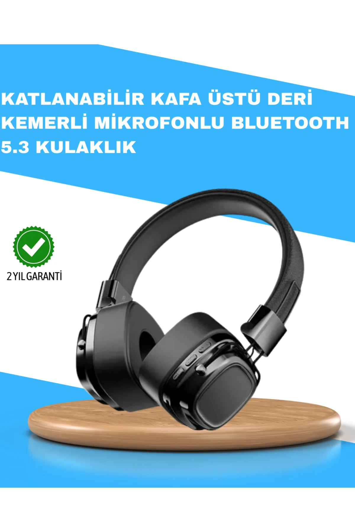 Katlanabilir Tasarımlı Taşınabilir Kablosuz Müzik Kulaklığı